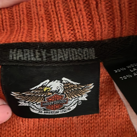 Embroidered Harley Davidson Sweater - Picture 4 of 7